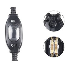Waterproof Dustproof Inline Switch 250V Working Voltage and 3A Working Current