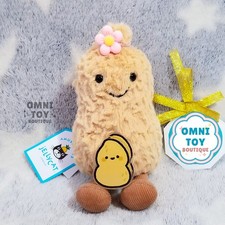 Jellycat AMUSEABLE PEANUT Authentic Plush Food Toy Fun Cute NWT FREEBIES Gift
