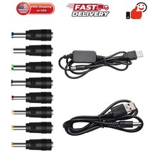 USB 5V to DC 12V Converter Power Cable  8 Connectors Adapter USB to DC Power...