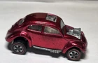 HOT  WHEELS  "  REDLINE  " CUSTOM  VOLKSWAGEN  " RED ROSE "  W / WHITE INTERIOR