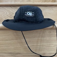 Outdoor Research Seattle Sombrero Wool Blend Fleece Pile Black Gray Large