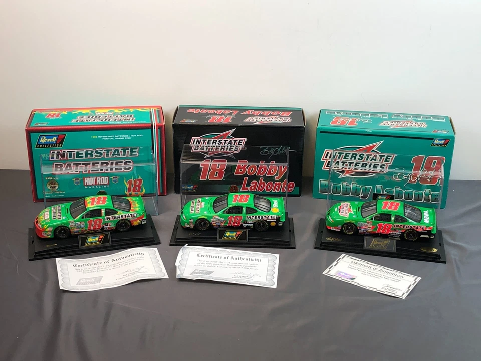 3 Revell 1:24 Diecast INTERSTATE BATTERIES #8 BOBBY LABONTE 1998-2000 Pontiac - Image 4 of 4