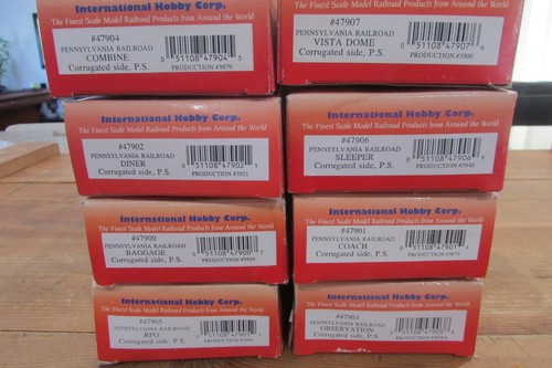 Lote de vagones de pasajeros surtidos Pennsylvania R R R escala HO IHC (8) #5628 | Zustand: Used