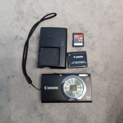 Canon PowerShot A2300 HD Black Compact Digital Camera Tested Working Japan