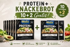Sparpaket Wasa Protein+ Knäckebrot Selection mit Leinsamen & Mohn, 10+2 Pckg