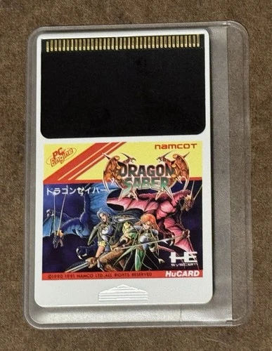 Dragon Saber PC Engine Hu Card NAMCOT Japan Import US Seller TESTED