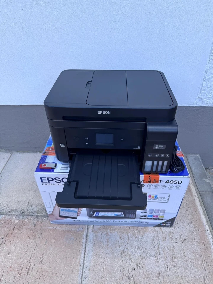 Epson EcoTank ET 4750 4 in 1 Tinten Multifunktionsgerät Kopierer Drucker Wlan - Bild 4 von 4