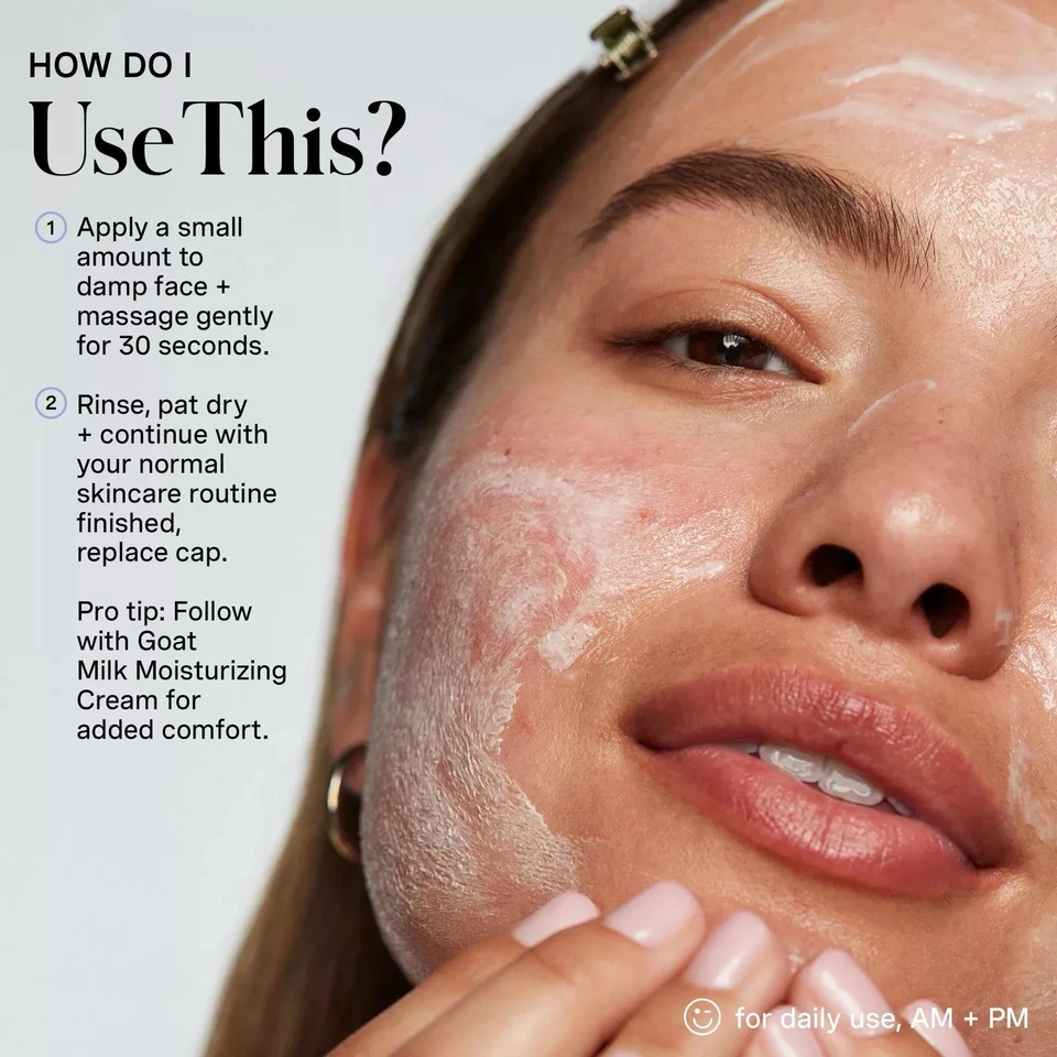 Limpiador hidratante de leche de cabra Kate Somerville piel sensible-240 ml/8 oz-nuevo Foto 4 de 4