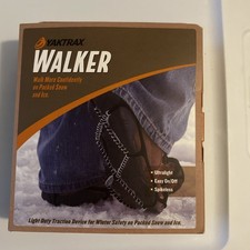 Yaktrax Walker Traction Cleats for Snow Ice BLK Size Small Men 5-8.5 WMN 6.5-10