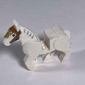 LEGO Castle Dark Blue Horse w/ Printed Armor Barding &ndash; 7093 Skeleton Tower 2007
