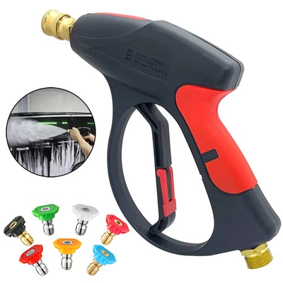 #ad 1 4quot; High Pressure Washer Gun 4000 PSI Car Wash Foam Spray Short Wand w 7 Nozzle $8.99