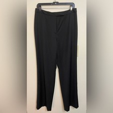 Brooks Brothers 346 Women  s 100  Wool Classic Casual Black Pant Lined Size 10.