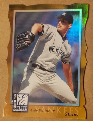 1998 Donruss Elite Status #24 Andy Pettitte EXECUTIVE PROOF Gold Die Cut 084/100
