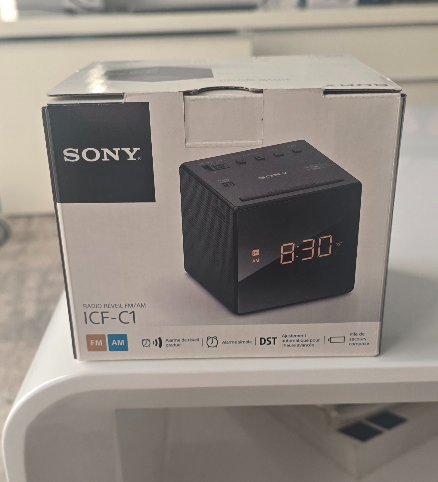Sony ICF C 1 Alarm Clock Radio Black AM/FM Dual Alarm DST Automatic Clock Radio photo Sony ICF C 1 Alarm Clock Radio Black AM/FM Dual Alarm DST Automatic Clock Radio featured image