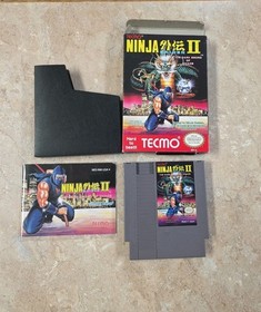 Ninja Gaiden II 2 The Dark Sword of Chaos Nintendo NES CIB 