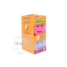 Scrub Mommy and Daddy Caddy Multicolor Kitchen Sponge Holder Set 7 Count