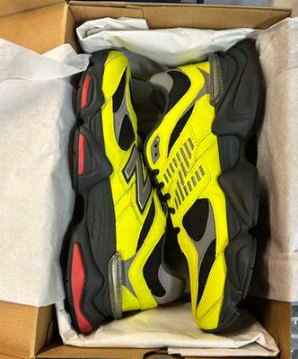 NEW BALANCE 9060 'Tea Tree' Mens U9060NRG Fluorescent Yellow/Black