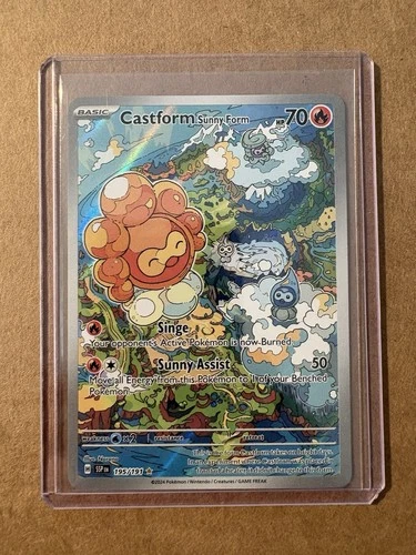 Castform Sunny Form 195/191 Illustration Rare Surging Sparks Pokemon Near Mint
