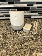 GOOGLE HOME SMART ASSISTANT - White Slate (US) Tested/Working Power Adapter
