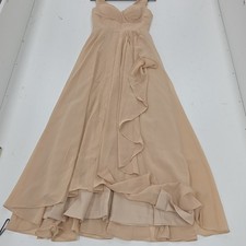 Wear Your Love Beige Sleeveless Bridesmaid Formal Dress