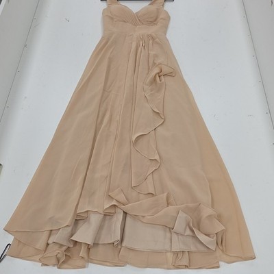 Wear Your Love Beige Sleeveless Bridesmaid Formal Dress