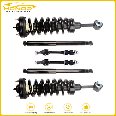 6pcs Front Struts Spring Rear Shocks Sway Bar Link Set For 2005-2008 Ford F-150