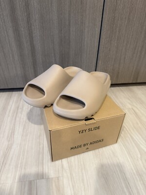 YEEZY SLIDES Bone (MEN size 9) WITH BOX
