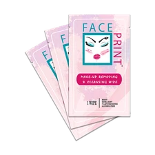 Face Print -New- Premium Makeup Removing Wipes Individual Packs - Special Price