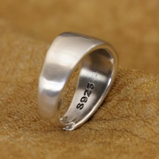 925 Sterling Silver Simple Hook Biker DIY Accessory TA444D Pendant Connector FZ