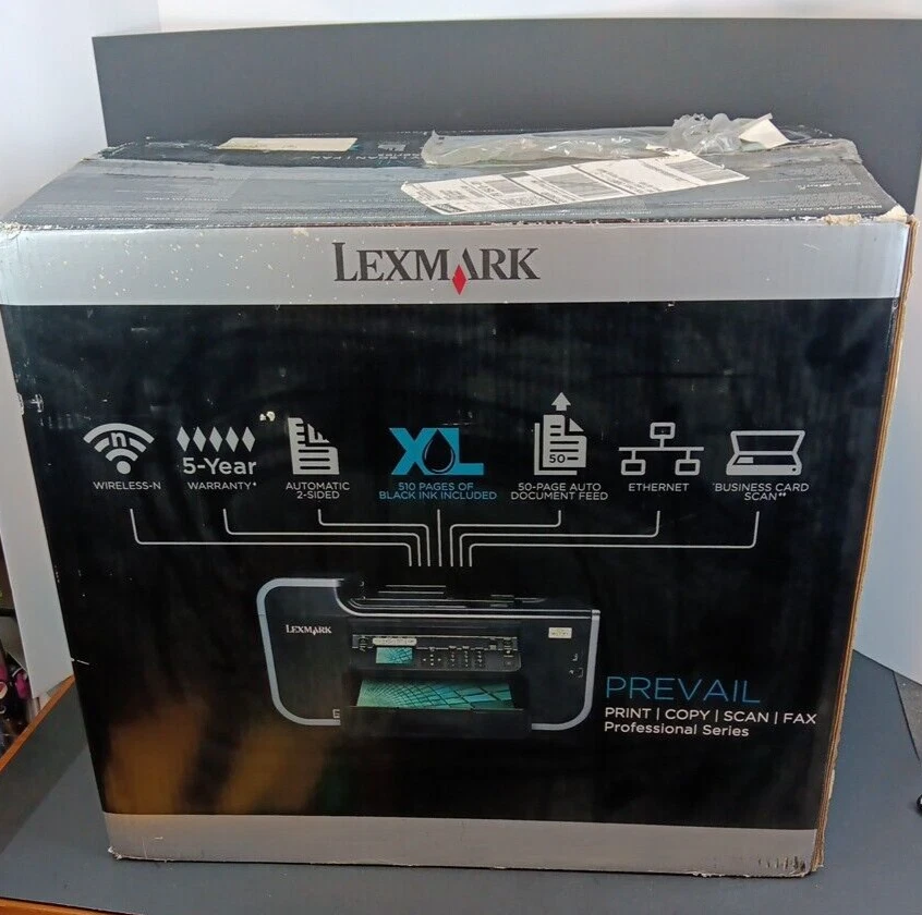 NEW Lexmark Prevail Pro705 All-In-One Inkjet Printer With Ink! - Image 4 of 4