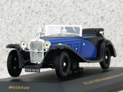 DELAGE D8SS Fernandez Darrin - 1932 - blue / black - IXO 1:43