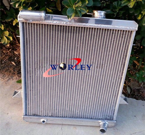 DH Racing 3-Row Aluminum Radiator For 1975-1978 Ford Mustang II 302 V8 – Silver, With Cap & Hardware