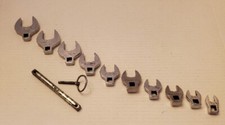 11-Piece SAE Crowfoot Wrench Set – 3/8 To 1 Inch, 3/8-Inch Drive, Chrome-Plated Carbon Steel For Tight Spots