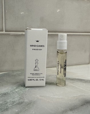 Mind Games Prodigy Rose Absolute Pachouli 2ml Spray Sample NIB Latest RELEASE