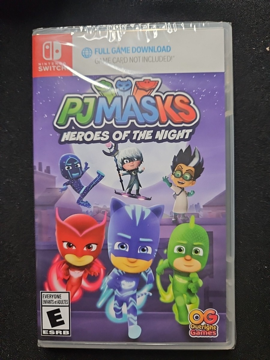 NEW - SWITCH - NO CARD - PJ Masks Heroes of the Night Game