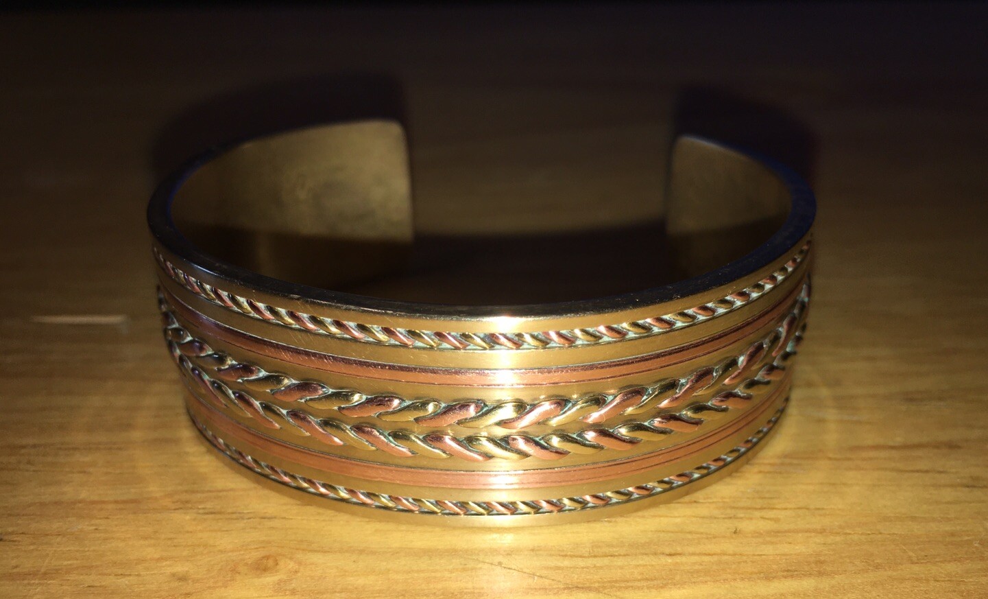 Native American Brass and Copper Cuff Bracelet Br… - image 14