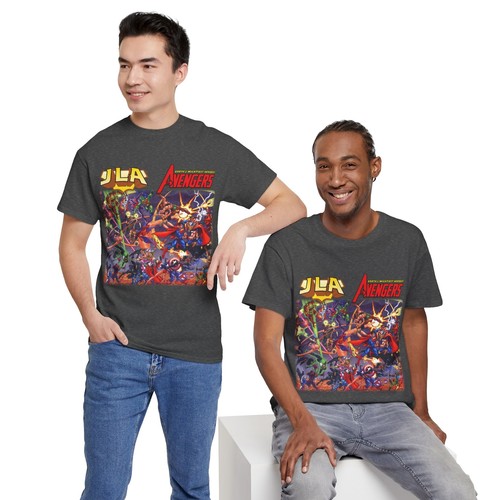 JLA Avengers T-Shirt - DC Comics/Marvel Team-Up - Classic George Perez Art - Picture 61 of 91