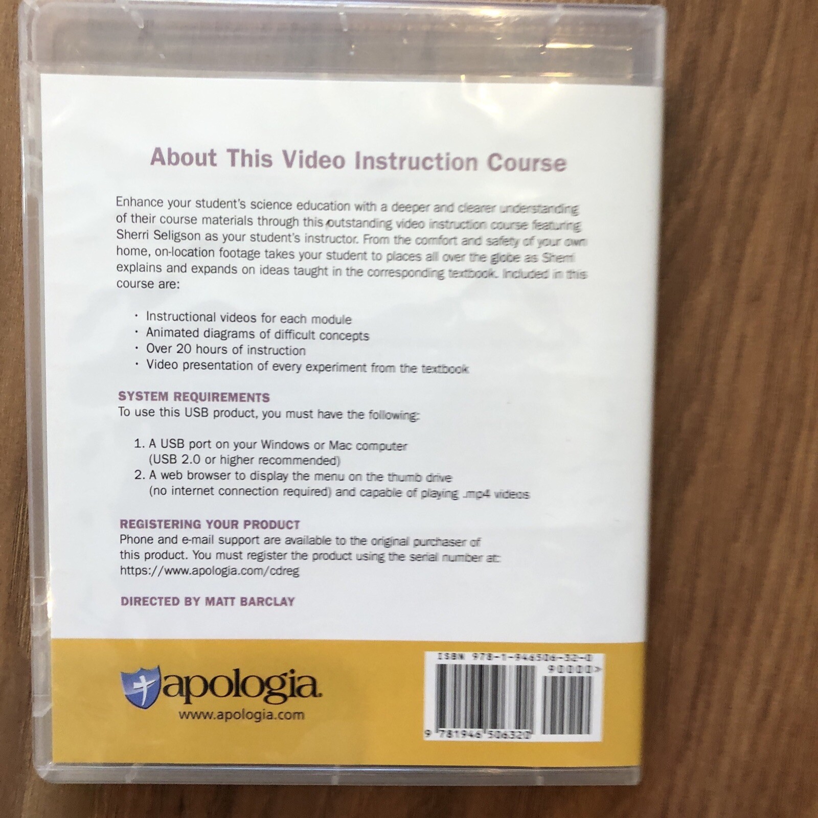 Apologia general science 3rd edition video instruction thumb drive for