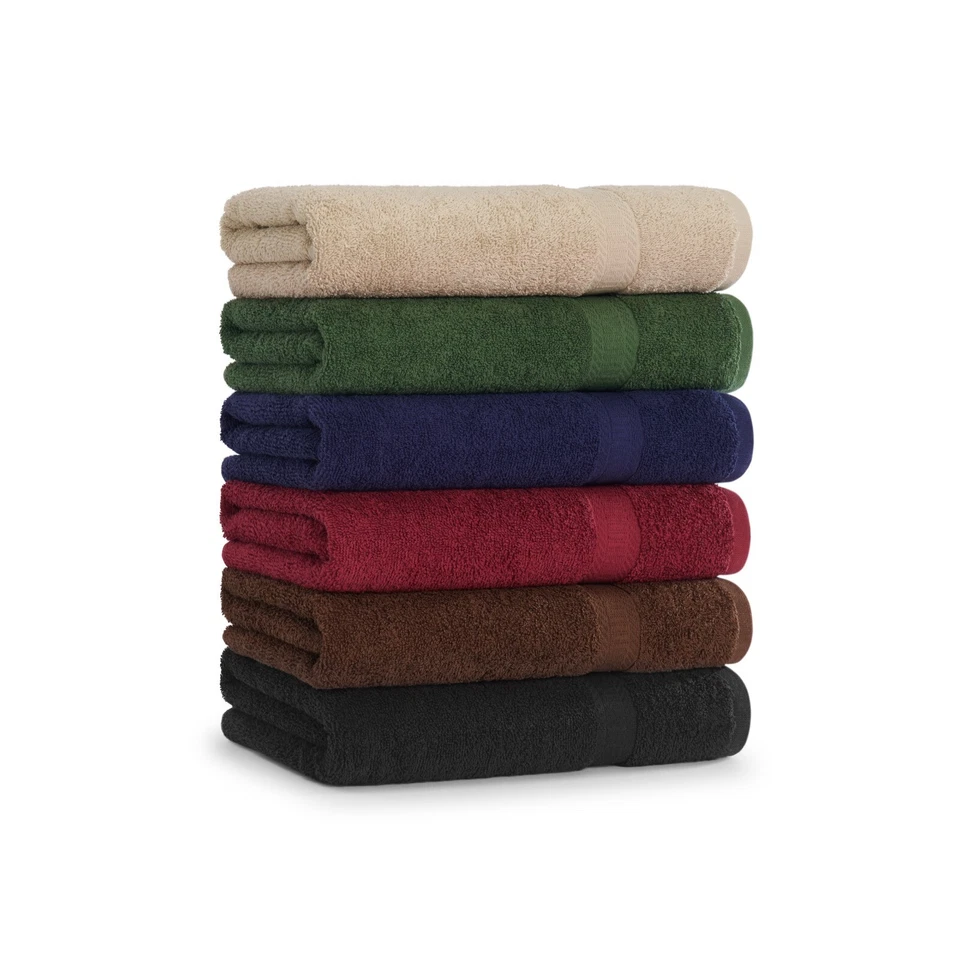 12 Pack of Bathroom Hand Towels - 100% Ring-Spun Cotton 16 x 27 Color Options - Image 3 of 4