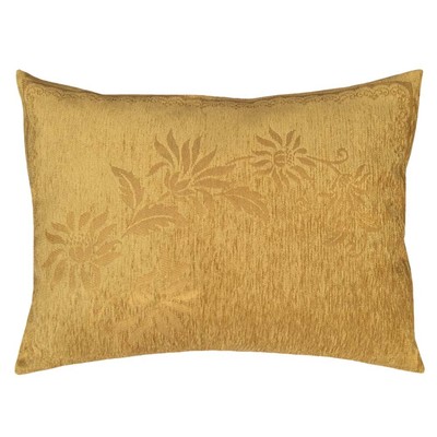 2x Chenille Mustard (Mustard Mum Flower) 22''x30'' Floral Robust Pillow Cover Sham
