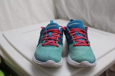Women's Champion Powerplay Blue/Pink 5 1/2 Polyester web Sneaker/Tennis/Run Shoe