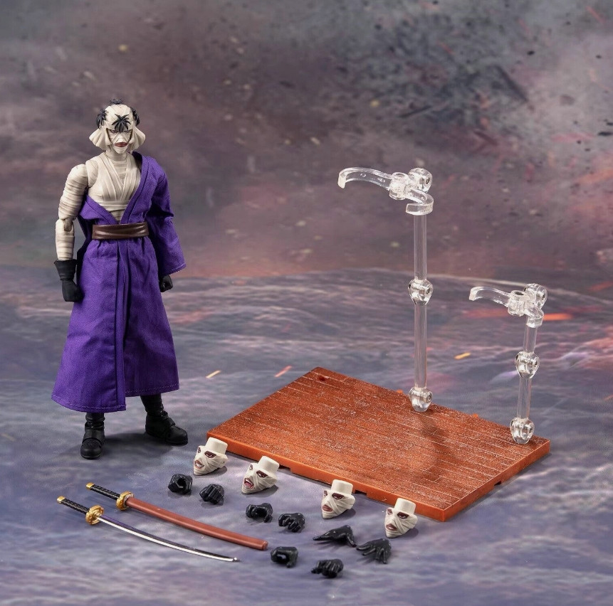Nuevo Rurouni Kenshin Shishio Makoto Shadow Killer 1/10 Figuras de Acción en Caja Regalo