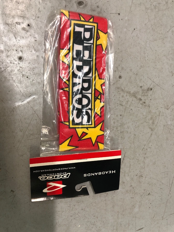Vintage PACE PEDROS HEADBAND Bicicleta Bicicleta Equipamento - Imagem 2 de 4