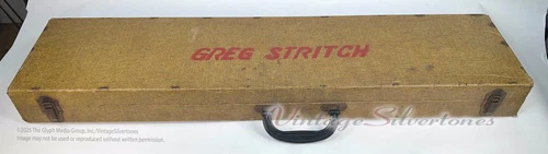 Tweed lap steel guitar case from 1950s or 1960s