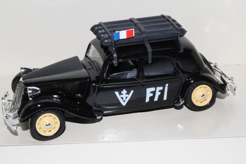 SOLIDO MILITARY #6102 CITROEN TRACTION FRANCE FRENCH GAZ FFI, 1:50, NEW IN BOX - Picture 8 of 12