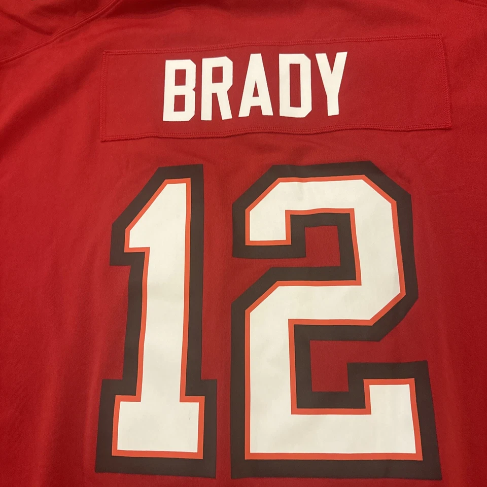 Camiseta Tampa Bay Buccaneers Tom Brady 3XL para hombre roja nueva con etiquetas Foto 4 de 4