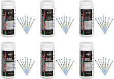 AquaChek 7-Way Test Strips, Chlorine & Cyanuric Acid (100 Strips), 6Pack