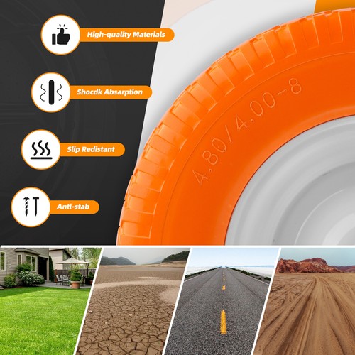16-inch Flat Free Wheel Barrow Tire - NEVER HAVE A FLAT AGAIN - FREE SHIPPING - Picture 23 of 78
