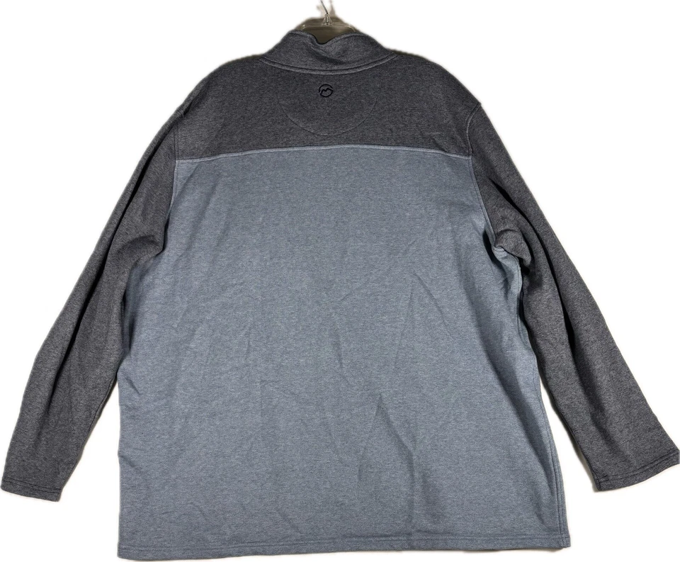 Men’s 3XL Magellan Green Gray Moisture Wicking Classic Fit 1/4 Zip Shirt - Image 3 of 4