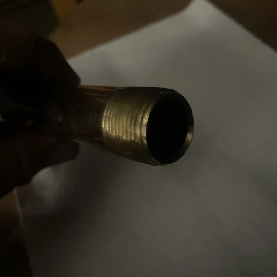 3/4黄铜管12英寸长螺纹两端 — 第 2/3 张图片